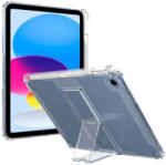 telefonultău Husa de protectie telefonultau® pentru Apple iPad 7/8/9 10.2", silicon transparent antishock cu colturi intarite, suport integrat pentru tableta si stylus, rezistenta la socuri, ideala pentru filme, j