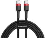 Baseus USB Type-C 60W Gyorstöltő adatkábel 2m, piros/fekete (CATKLFH91) (CATKLFH91)
