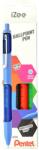 Pentel iZee golyóstoll, 1mm, Mechanikával, 4 szín/készlet, Kék, Piros, Fekete, Zöld (PEBX4704)