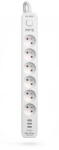 Kerg 6 Plug + 2 USB 1,5 m Switch (M02601)