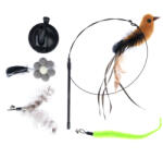  Zooplus Basics zooplus Basics 4 in 1 interaktív macskajáték- 95 cm, 4 játék 15 cm