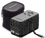 Verbatim CNT-02 GaN III 32127, Univerzális utazási adapter, 3x USB-C PD QC 4+, 1x USB-C kábel, 1x USB-A QC, fekete, 85W (32127)