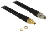 Delock 10m SMA/SMA koax kábel CFD400, LLC400 Fekete (13011)