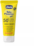 Chicco Crema cu protectie solara SPF 50+ Baby Moments 0 luni+, 75ml, Chicco