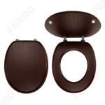 FERRO MDF wc ülőke fém zsanérokkal - WC/WENGE (WC/WENGE)