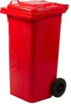  Szeméttároló kuka kerekes 120 literes - piros (P140120R)