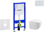 Geberit Duofix - Falsík alatti szerelési rendszer, Gaia WC és softclose ülőkével, Delta01 gomb, alpesi fehér SANI11CA3120 (SANI11CA3120)
