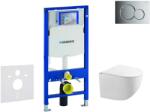 Geberit Duofix - Falsík alatti szerelési rendszer, Gaia WC és softclose ülőke, gombos Sigma01, fényes króm SANI11CA1126 (SANI11CA1126)