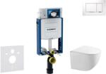 Geberit Kombifix - Falsík alatti szerelési rendszer, Gaia WC és softclose ülőkével, Sigma30 gomb, fehér/króm SANI15CA3115 (SANI15CA3115)