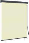 vidaXL Външна ролетна щора, 140x250 см, кремава (145971)