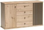 Halmar CALI C4 fiókos komód, szín: artisan tölgy - sprintbutor