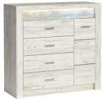 Halmar INDIANAPOLIS fiókos komód, szín: I17 kraft fehér - sprintbutor