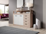 WIPMEB Luna Midi A Komód 2d4s Tölgy Sonoma/fehér - smartbutor