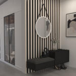 ELTAP Grace kerek tükör pánton 60cm tükör, fehér - smartbutor