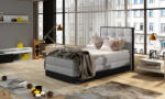 Eltap Aster 90x200 boxspring ágy szürke - smartbutor