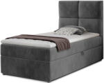 Eltap Rivia 90x200 boxspring ágy sötétszürke - smartbutor
