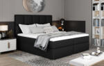 Eltap Fényes 165x210 boxspring ágy fekete - smartbutor - 329 700 Ft