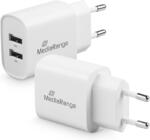 MediaRange HÁLÓZATI TÖLTŐ 2xUSB-A 12W FEHÉR (MRMA114)