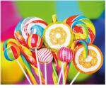Magic Toys Gyémántszemes kirakó: Nyalókák gyémántfestő szett 40x50cm (46685Z/412457) - jatekshop
