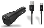 Samsung EP-LN915U fekete gyári autós gyorstöltő 10W micro USB adatkábellel