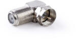Nedis 90 fokos F adapter 90° -, F Dugó - F aljzat - 10db (CSGP41942ME)