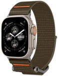 Apple Watch 4-6, SE, SE (2022) (42 / 44 mm) / Watch 7-9 (45 mm) / Watch 10 (46 mm) / Watch Ultra 1-2 (49 mm), textíl pótszíj, nylon, állítható, Spigen DuraPro Flex Ultra, zöld