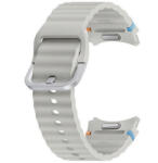 Samsung Galaxy Watch 4 / 5 / 5 Pro / 6 / 7 / FE (40 / 44 / 45mm) / Watch 4 Classic / 6 Classic (42 / 43 / 46mm), szilikon pótszíj, S / M méret, állítható, hullámos kialakítás, izzadtságátló, légáteresztő, spo