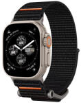 Apple Watch 4-6, SE, SE (2022) (42 / 44 mm) / Watch 7-9 (45 mm) / Watch 10 (46 mm) / Watch Ultra 1-2 (49 mm), textíl pótszíj, nylon, állítható, Spigen DuraPro Flex Ultra, fekete