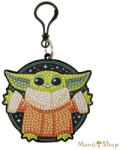Craft Buddy - Gyémántszemes kirakó táskadísz - Grogu "Star Wars" - Crystal Art (CABC-SWS002)