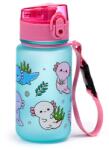  Puckator kulacs, 350ml, csőrös, ütésálló, világoskék, Axolotl Édes Állatok (BOT354)