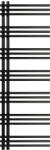 Welland Design radiátor NERO Italia Unico - 50 x 150 cm (fekete) (UC02002)