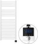 Welland Welland Lux fehér elektromos törölközőszárító design radiátor 500 x 1200mm digitális termosztáttal | Készletről gyors kiszállítással. ES+AF (ES1200500WL-AF13J1-W-600W)