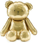 PartyDeco S. r. o Fólia léggömb, arany színű maci, ülő, 43 X 53 cm