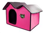 Nunbell Hordozható kisállat házikó-két tetős - Rózsaszín