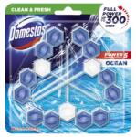Domestos WC frissítő blokk, 3 db-os, DOMESTOS "Power 5", óceán (KHT840) - hazunktajan