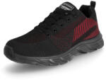 Procera Szabadidő félcipő Vertigo fekete/piros méret 38 (VERTIGO-BLACK-RED-38)