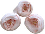  Boglárka virágfej 6 cm 3db/cs - Halvány rózsaszín