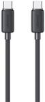 USAMS KY adatkábel (Type-C - Type-C, 60W, gyorstöltő, 100cm) FEKETE (SJ691USB01)