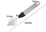 Fém csokoládé levéldísz készítő spatula-4 fajta - 3-as