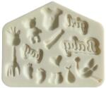  Szilikon fondant és marcipán mintázó-baba motívumok 8x10 cm