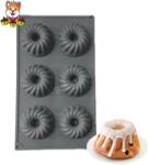  6 adagos szilkon sütőforma-Bundt forma
