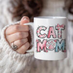  Egyedi kerámia bögre - Cat Mom (cat_mom_bogre)