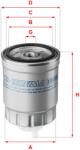 SOFIMA Filtru combustibil SOFIMA S 2810 NR (S 2810 NR) - fixbox