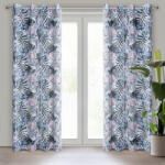 Brightenzi Malibu mintás dekor függöny Fehér/lila 140x250 cm (HS433843)