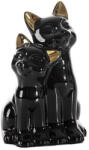  Fekete macska figura Fekete 14x12x22 cm (423320)