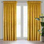  Melanie bársony sötétítő függöny Mustársárga 140x270 cm (422323)