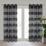  Margaret dekor függöny mohair díszítéssel Fekete 140x250 cm (453361)