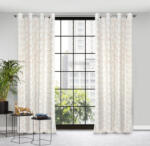  Marigold sötétítő függöny tavirózsa levél mintával Fehér/arany 140x250 cm (400719)