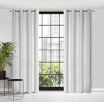  Isla áttört geometriai mintás bársony függöny Fehér 140x250 cm (386570)