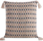  Boho9 rojtos párnahuzat Krémszín/fekete 45x45 cm (415482)